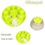 Pet (Dog and Pet) Toy Ball Tumbler Food Dispenser Improve IQ Fun Toy Leakage Hole can be Adjusted (Green)