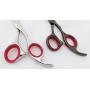 NikoNiko 10 Sparkling Red Rubber Rings Thumb Ring Sizing Insert for Grooming Scissors : 5L 5S