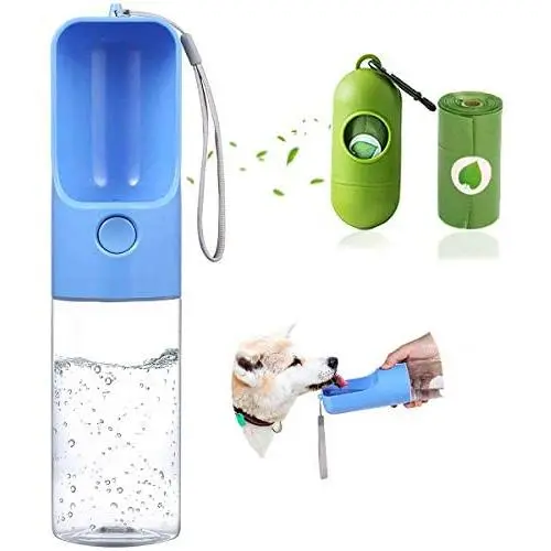 Sofunii Dog Water Bottle Dispenser w/ Poop Bags , Portable Pet Water Bowl Drinking Cup Mug for Traveling, Walking, Hiking, Camping, Road Trips, Dog Parks Puppys Dog Accessories Gear- Best Gifts for Pet Owner Men Wonmen Sofunii Dog Water Bottle Dispenser w/ Poop Bags , Portable Pet Water Bowl Drinking Cup Mug for Traveling, Walking, Hiking, Camping, Road Trips, Dog Parks Puppys Dog Accessories Gear- Best Gifts for Pet Owner Men Wonmen