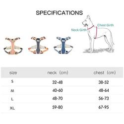 TUFF HOUND Dog Harness No-Pull Pet Harness Adjustable Reflective Breathable Oxford Soft Vest Easy Control Front Clip Harness for Small Medium Large Dogs Outdoor Walking