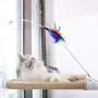 Cat Window Perch Bed, Cat Window Hammock Seat with Durable Heavy Duty Suction Cups Cat Bed Holds Up to 30lbs (Extra 2 Suction Cups and Funny cat Stick) Cat Window Perch Bed, Cat Window Hammock Seat with Durable Heavy Duty Suction Cups Cat Bed Holds Up to 30lbs (Extra 2 Suction Cups and Funny cat Stick)