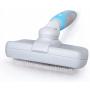 GEEPET Self Cleaning Slicker Brush for Dogs and Cats - Easy to Clean Pet Grooming Brush Removes Mats, Tangles, and Loose Hair with Minimal Effort and Comfort - Suitable for Long or Short Hair