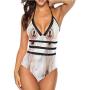 Two Piece Sexy Swimsuit Dog Silhouette Great for Trip to Hawaii