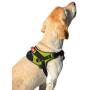 Peak Pooch - Heavy Duty, Reflective, Lightweight, Padded, No-Pull, Pet Dog Harness, Rip Stop Nylon, Tough Stainless Steel Hardware, Ideal for Walking, Running, Outdoor, for Small, Medium, Large Dogs
