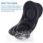 Cadosoigh Pet Double Bowls Non Slip Dog Bowls Stainless Steel Bowls Set with Non-Spill Silicone Mats Tray for Small Middle cat Puppy… (Black)