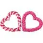 2 Pieces Valentines Day Heart Shaped Rope Dog Toy Pet Chew Toys Chew Toys for Dog Lover Valentines Dog Puppy Pets Tough Cotton Chewing Supplies (Dark Pink, Multicolor) 2 Pieces Valentines Day Heart Shaped Rope Dog Toy Pet Chew Toys Chew Toys for Dog Lover Valentines Dog Puppy Pets Tough Cotton Chewing Supplies (Dark Pink, Multicolor)