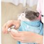 MJEMS Cat Grooming Bag Puppy Dog Shower Mesh Bag with Adjustable Drawstring, Multiuse Breathable Anti-Bite Anti-Scratch Cat Restraint Bag for Bathing Injecting Examining Nail Trimming
