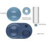 Elevated Dogs & Cats Bowls, 0-15° Tilted Raised Cat Bowl, Anti Vomiti Cat Bowl, The Catify Orthopedic Cat Bowl Stress-Free, Pets Automatic Water Dispenser Suit for Cats and Medium/Small Dogs (Blue)