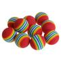 S-D-A 10Pcs Colorful Pet Rainbow Foam Fetch Balls Training Interactive Dog Funny Toy Pet Products