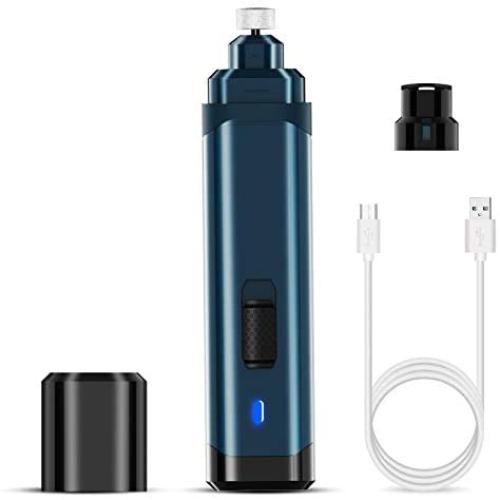 VESSTT Dog Nail Grinder Upgraded Electric Pet Paw Clipper Trimmer Quiet with 2 Speed Regulation Pet Nail Grinder Electric Nail File for Large Medium Small Dogs and Cats