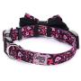Cutesy Pet Dog Collar with Adjustable Bow | 4 Designs in 4 Sizes | Comfortable and Strong