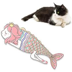 OneV FT Cat Interactive CatnipToy, Funny Anime Style Fish Catnip Toy with Sound Paper for Biting, Chew and Kick, Pet Indoor Toy for Cat Kitten Kitty