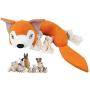 Aildysee Plush Dog Toys , Squeaky Dog Toys for Boredom,Durable Chew Dog Toys for Dogs,Interactive Stuffed Fox Dog Pet Toys for Small,Medium Dogs