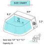 PETLESO Dog Automatic Waterer Bowl, Auto-Fill Water Bowl Outdoor for Cats Dogs Birds Goats, Blue 2L