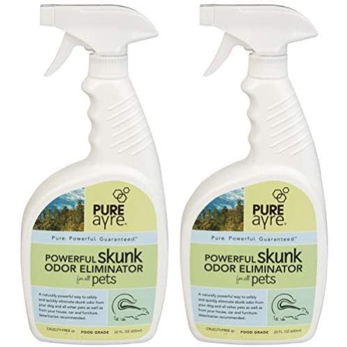 PureAyre – Skunk and Pet Odor Eliminator – All-Natural Plant-Based - Pure, Powerful, and Completely Safe – 22 Ounces (2 Pack) PureAyre – Skunk and Pet Odor Eliminator – All-Natural Plant-Based - Pure, Powerful, and Completely Safe – 22 Ounces (2 Pack)