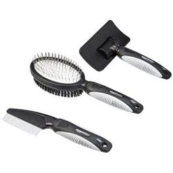 Amazon Basics 8-Piece Pet Brush & Grooming Set