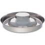 Pro Select Stainless Steel Multi Puppy Pan Litter Feeder Dish Dog Bowl Saucer Choose Size