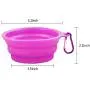 YOBY 2-Packs of Collapsible Travel Bowl,Foldable Expandable Dish for Pet Cat Food Water Feeding,Premium Quality Food Grade Silicone Environmental Protection Material,Small to Medium Dogs YOBY 2-Packs of Collapsible Travel Bowl,Foldable Expandable Dish for Pet Cat Food Water Feeding,Premium Quality Food Grade Silicone Environmental Protection Material,Small to Medium Dogs