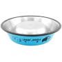 SMALLLEE_LUCKY_STORE Small Dog Cat Bowl, Blue, Medium