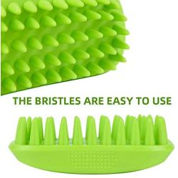 DYAprWu Silicone Pet Bath Brush Massage Grooming Comb for Long & Short Hair Dogs Cats