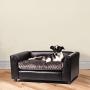 Keet Fluffly Deluxe Pet Bed, Sofa Charcoal, Small