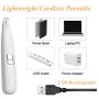 Dog Clippers, Dog Grooming Clippers Kit, Professional Low Noise Grooming Clippers Trimmers, Cordless USB Rechargeable Electric Pet Hair Clippers for Dogs Cats Around Face Paws Eyes Ears Rump White