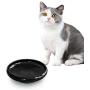 omSaf Cat Food Water Bowl, Wide Shallow Ceramic Cat Dish, Non Spill Pet Bowl, 10oz
