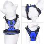 PHOEPET No Pull Dog Harnesses for Small Puppies Reflective Adjustable Front Clip Vest with 2 Metal Leash Attachment Hooks Soft Handle [Over The Head Design](S, Royal Blue)