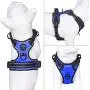 PHOEPET No Pull Dog Harnesses for Small Puppies Reflective Adjustable Front Clip Vest with 2 Metal Leash Attachment Hooks Soft Handle [Over The Head Design](S, Royal Blue)