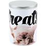 Paw Prints 37722 Carlos The Bulldog Design Large Treat Tin, 5.25'' x 5.25'' x 7.5'', One Color