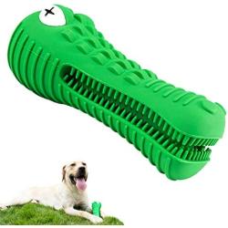 Dog Toys for Aggressive Chewers Large Breed, Squeaky Dog Toys for Medium Large Dogs, 100% Natural Rubber Molar Dog Toys, Interactive Treat Toys Dental Oral Care for Pet