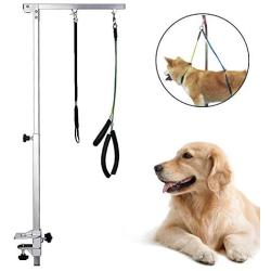 Kinbelle Foldable Dog Grooming Arm - Pet Grooming Tool with Clamp, Loop Noose for Grooming Table,Height Adjustable… (B)