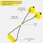 EZESO Corn Dog Chew Toys with Double Suction Cup, Dog Toothbrush Chew Toy Cleaning Teeth Brushing Dental Health, Pet Molar Bite Toy with Rope Resistant for Small Middle Pets EZESO Corn Dog Chew Toys with Double Suction Cup, Dog Toothbrush Chew Toy Cleaning Teeth Brushing Dental Health, Pet Molar Bite Toy with Rope Resistant for Small Middle Pets