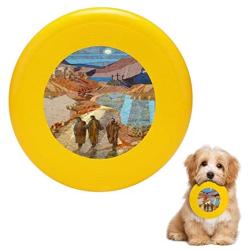Pet Frisbee Flying Disc Dog Toy - Multifunction Road to Emmaus Michael Torevell