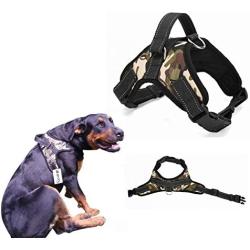 Pet Lovers Stuff Dog Harness Camo - Best Harness with Handle, Soft-Padded, Adjustable, Choke-Free, EZ on and Off