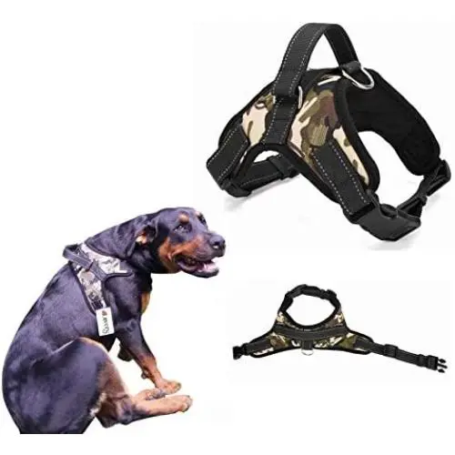 Pet Lovers Stuff Dog Harness Camo - Best Harness with Handle, Soft-Padded, Adjustable, Choke-Free, EZ on and Off Pet Lovers Stuff Dog Harness Camo - Best Harness with Handle, Soft-Padded, Adjustable, Choke-Free, EZ on and Off