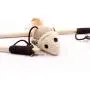 Lian yi Wood Wand Stick for Cat Catcher Teaser Mouse Toy for Pet Kitten Jumping Train Aid Fun Stick Teaser Toy Cute Interactive Toy