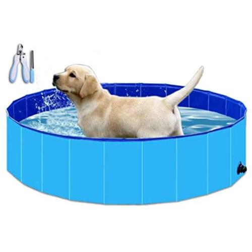 Chinch Collapsible Dog pet Bathtub Collapsible Dog pet Play Pool Childrens Swimming Pool Suitable for Dogs Cats and Children