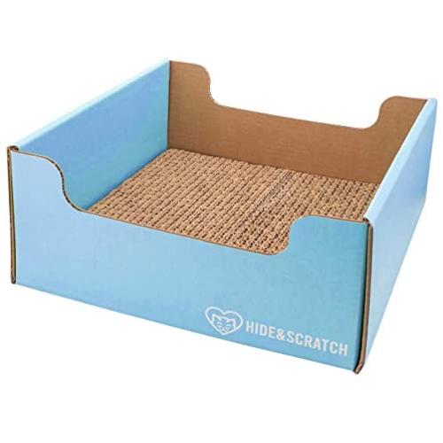 Hide & Scratch: Large Durable Cardboard Cat Scratch Pad and Lounger Toy Replaceable Scratch Pad Insert, Multiple Colors, Wide Design