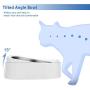 Cat Dog Food Bowls:Slanted Cat Bowls for Food and Water,Stainless Steel Dog Bowl with Heavy Stand for Cats and Small Dogs,Non-Slip Non-Spill and Easier to Reach Food