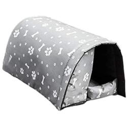 Xianggu Pet House, Cats Tunnel Shelter, Waterproof Outdoor Cat Shelter, Oxford Cloth Soft Plush Foldable Portable Stray Pet Shelter, Pet House for Kitty and Puppy (S/M/L)