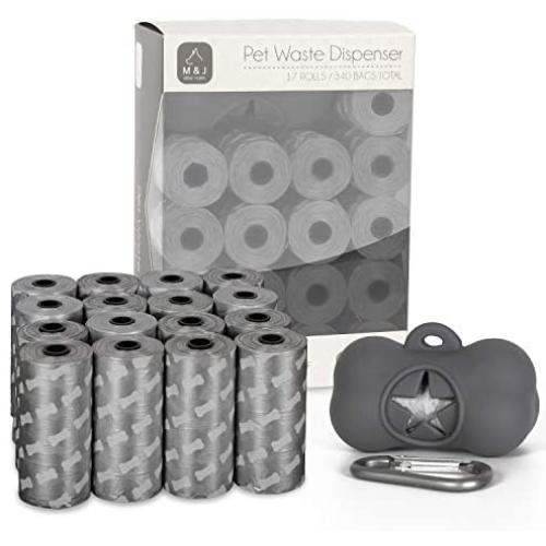 M&J Pet Supplies Dog Poop Bags for Waste Refuse Cleanup, Doggy Roll Replacements for Outdoor Puppy Walking and Travel, Leak Proof and Tear Resistant, Thick Plastic, 17rolls/340Bags M&J Pet Supplies Dog Poop Bags for Waste Refuse Cleanup, Doggy Roll Replacements for Outdoor Puppy Walking and Travel, Leak Proof and Tear Resistant, Thick Plastic, 17rolls/340Bags