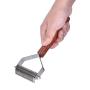 Awtang Pet Undercoat Rake Dematting Tool for Dogs Cats Grooming Comb 20 Stainless Steel Blades Dog Brush with Wooden Handle