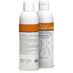 VetOne - Vetraseb C4% Chlorhexidine 4% Shampoo + PS Shampoo for Dogs & Cats - 8oz