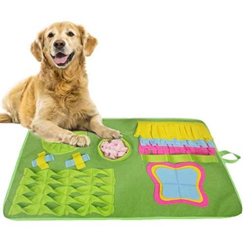 Dog Puzzle Toy Indoor Outdoor Stress Relief Snuffle Mat Feeding Cushion Puppy Training Pad Puzzle Toy Interactive Game Encourages Natural Foraging Skills for Dogs Cats Pet