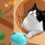 Apofly 1PC Tumbler Cat Toy Funny Pet Training Tool Cat Feeding Chewing Playing Leaking Food Ball with Teasing Wand