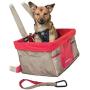 Kurgo Car Pet Booster Seat for Dogs or Cats, Front & Rear Dog Car Seat, Carrier Carseat for Pets, Includes Dog Seatbelt Tether, Helps with Canine Car Sickness