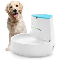 isYoung Pet Fountain, 84oz/2.5L Dog Fountain Automatic Water Dispenser for Dogs & Cats