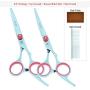 LFOZ Meisha 6.0'' Dog Grooming Scissors Set Stainless Steel Puppy Straight Curved Hair Scissors Thinning Clipper Animal Shears B0001A