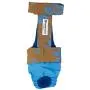 Barkertime Premium Waterproof Dog Diaper Overall - Made in USA - Blue Hawaiian Hibiscus Brown on Aqua Blue Escape-Proof Premium Waterproof Dog Diaper Overall, XL, with Tail Hole Barkertime Premium Waterproof Dog Diaper Overall - Made in USA - Blue Hawaiian Hibiscus Brown on Aqua Blue Escape-Proof Premium Waterproof Dog Diaper Overall, XL, with Tail Hole